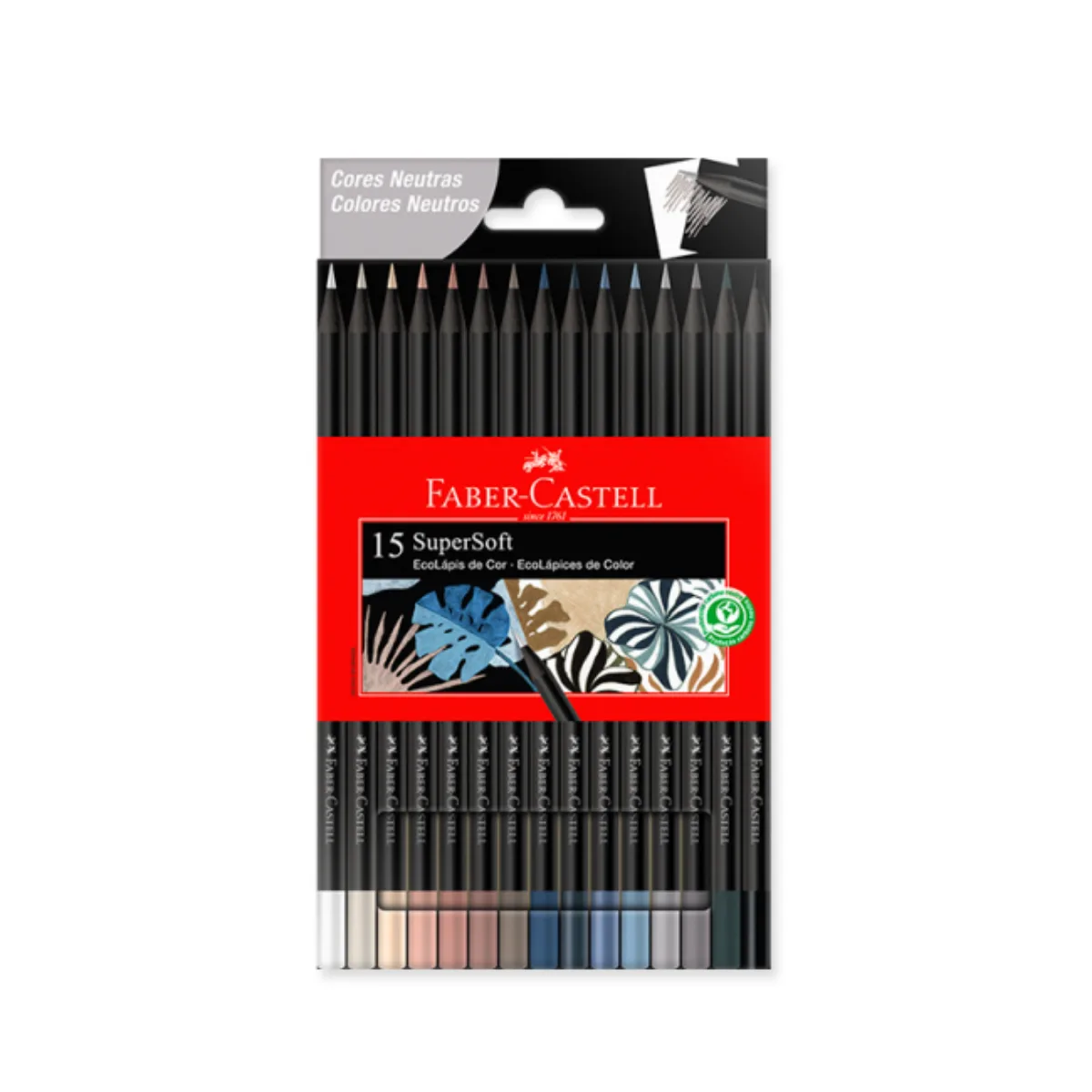 Lapices de Colores Supersoft x12 Neutros - Faber Castell