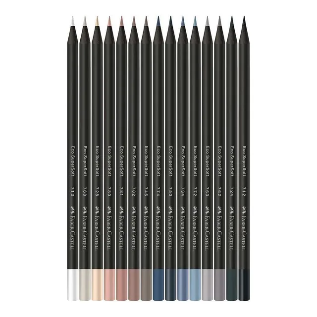 Lapices de Colores Supersoft x12 Neutros - Faber Castell