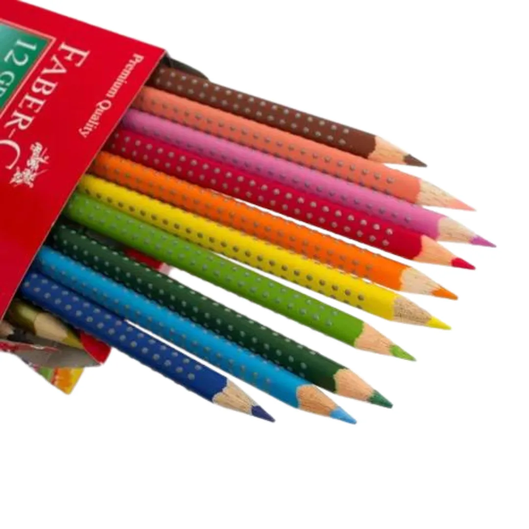 Lápices de Colores Triangulares x12- Faber Castell