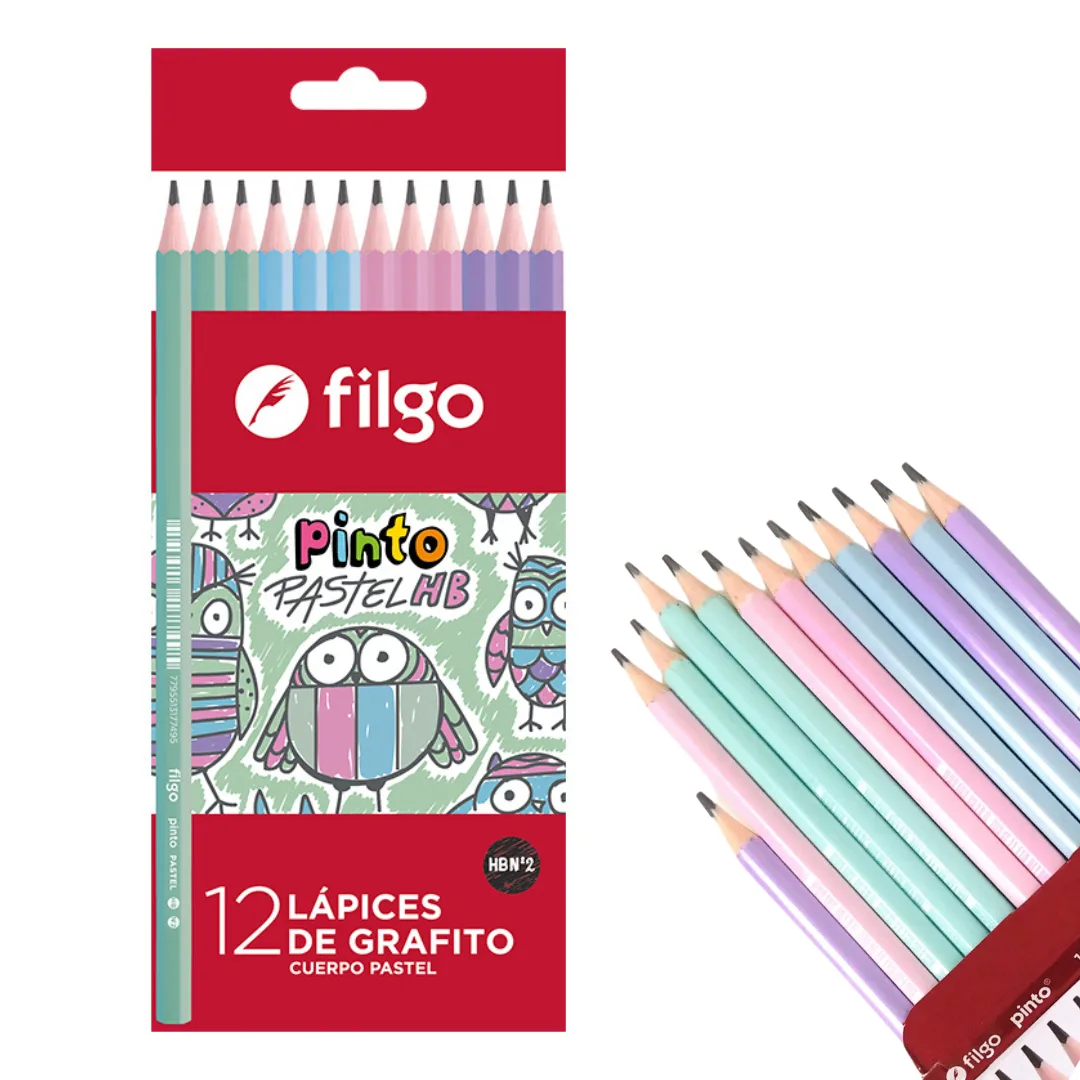 Lápiz de Grafito Pasteles HB 2 - Filgo