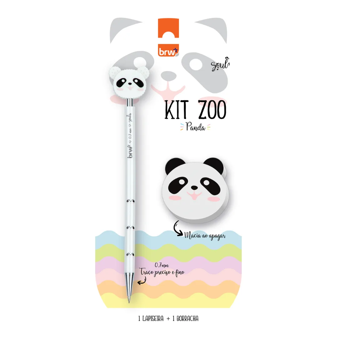 Lapiz Mecanico 0.7 con Goma Panda - BRW Portaminas