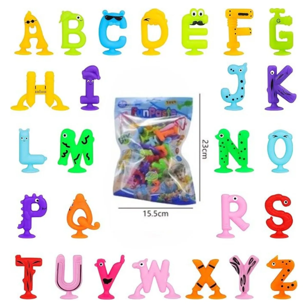 Letras con Ventosa 26 piezas