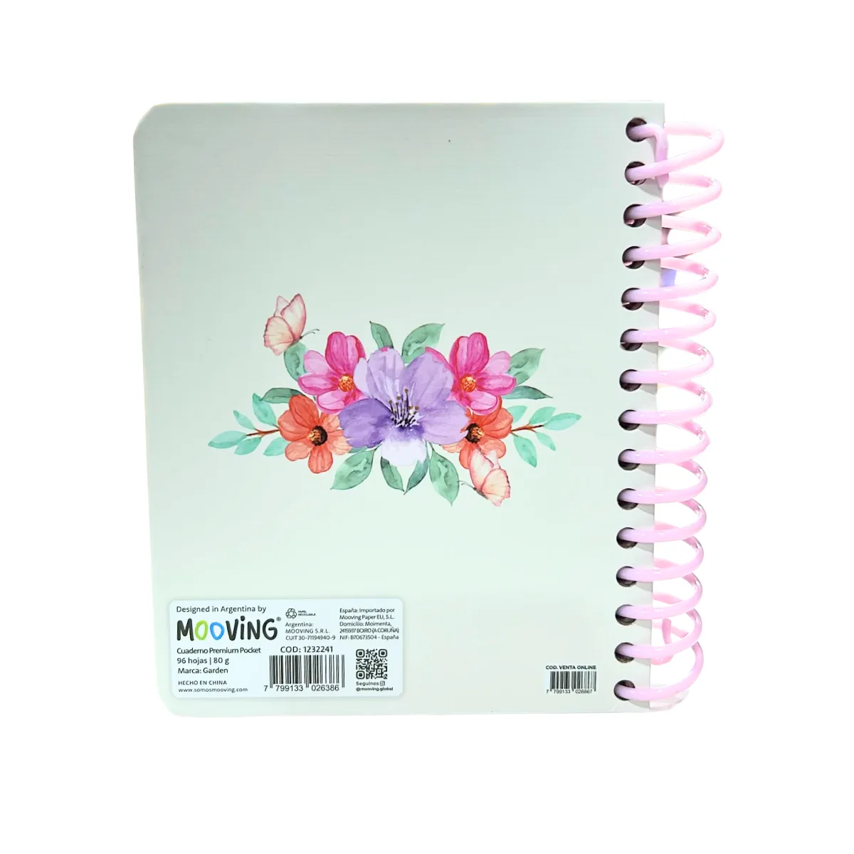 Libreta A6 Garden Blanca - Mooving 4