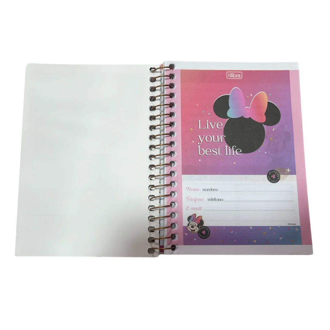 Libreta A6 Minnie Negra - Tilibra 3