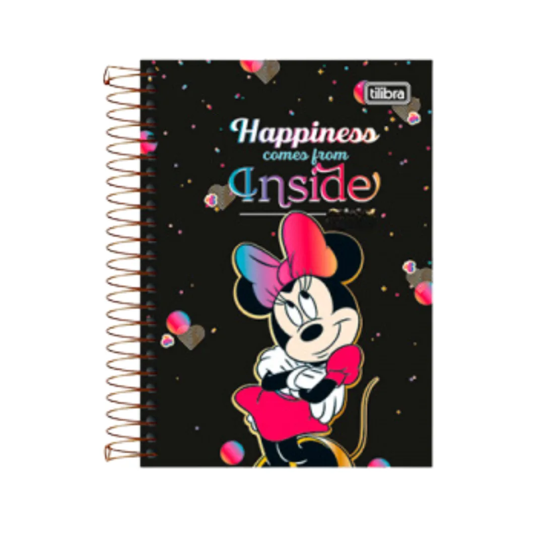 Libreta A6 Minnie Negra - Tilibra
