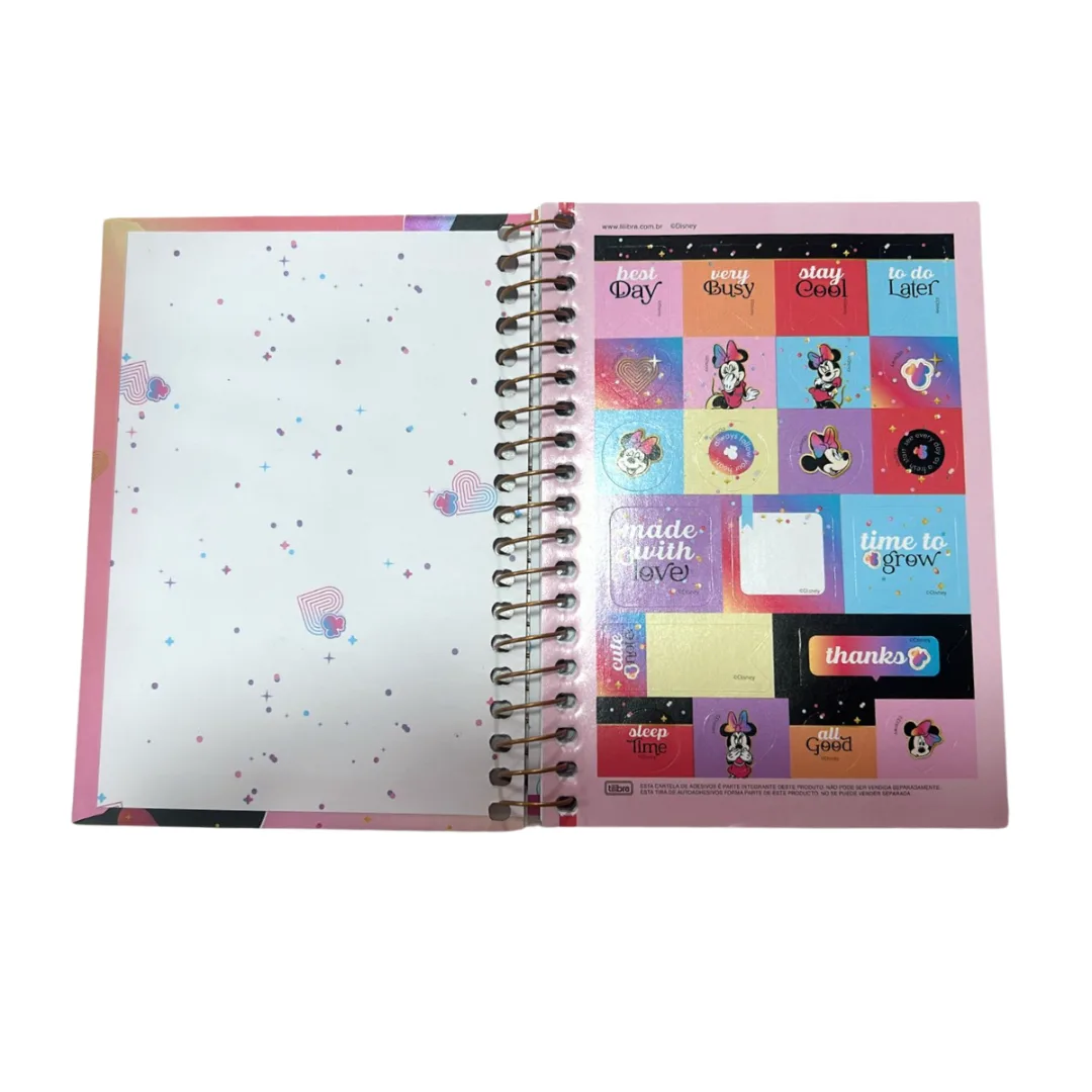 Libreta A6 Minnie Rosa - Tilibra