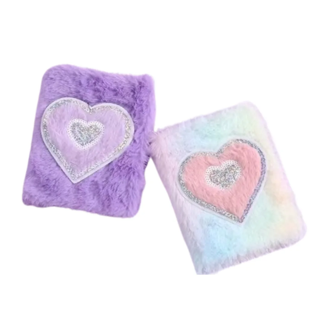 Libreta A6 Peludita - Corazones