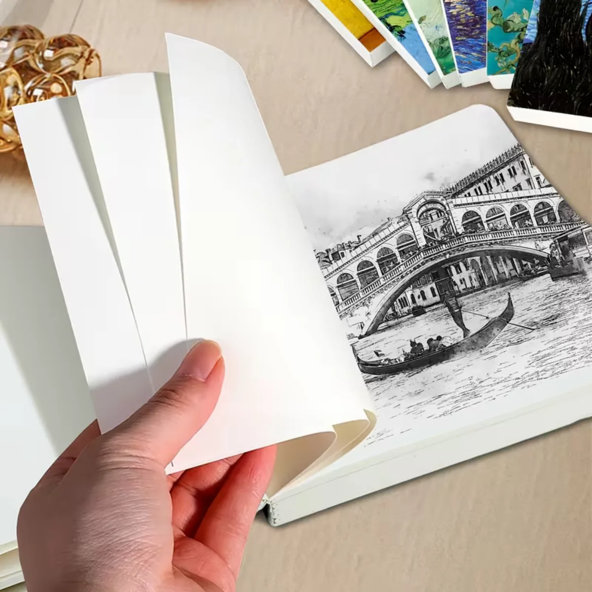 Libreta Cosida Sketchbook 14x14 cm - Van Gogh 5
