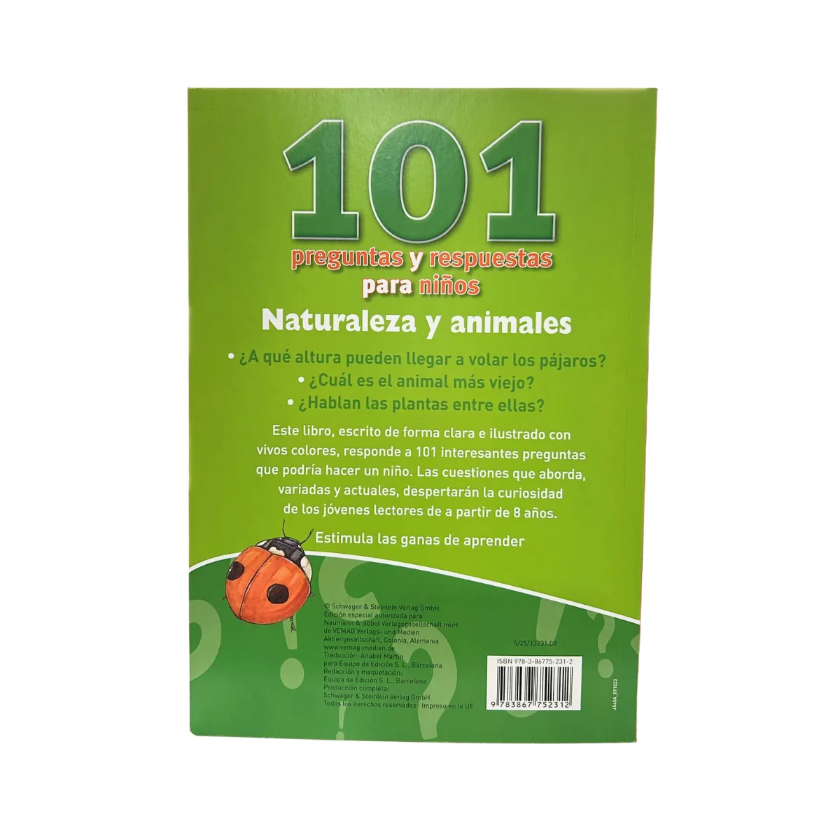 Libro 101 Preguntas y Respuestas para niños - Naturaleza y Animales
