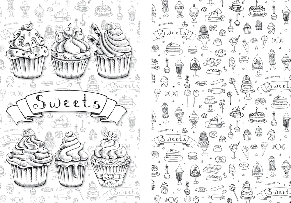 Libro Coloreables Creativos - Delicious