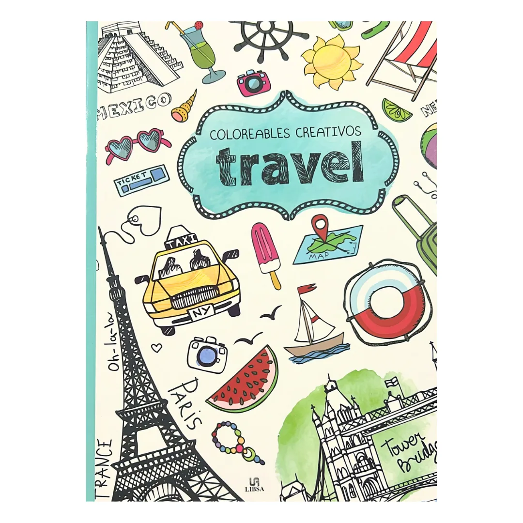 Libro Coloreables Creativos - Travel