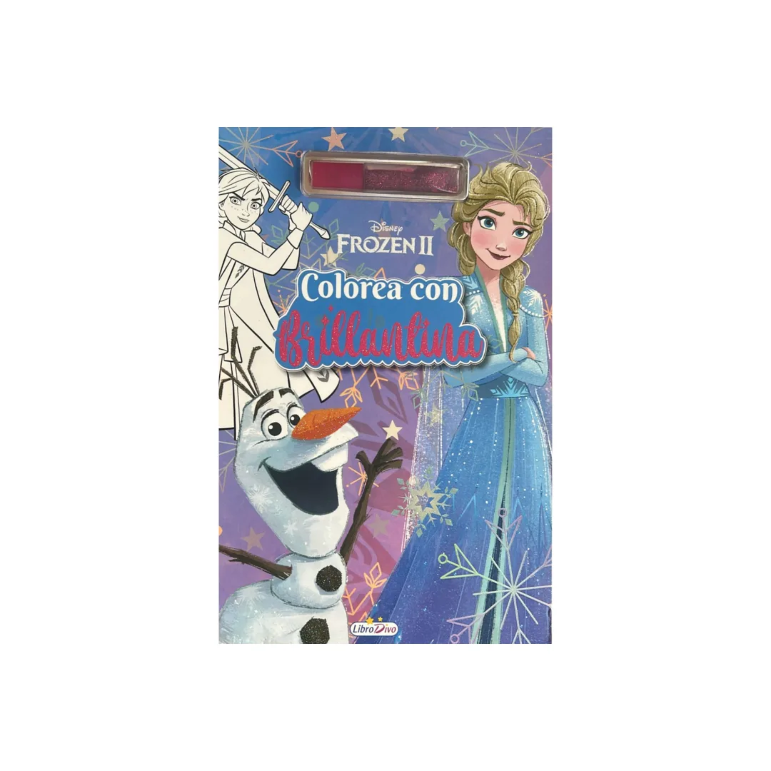 Libro Colorear con Brillantina - Frozen