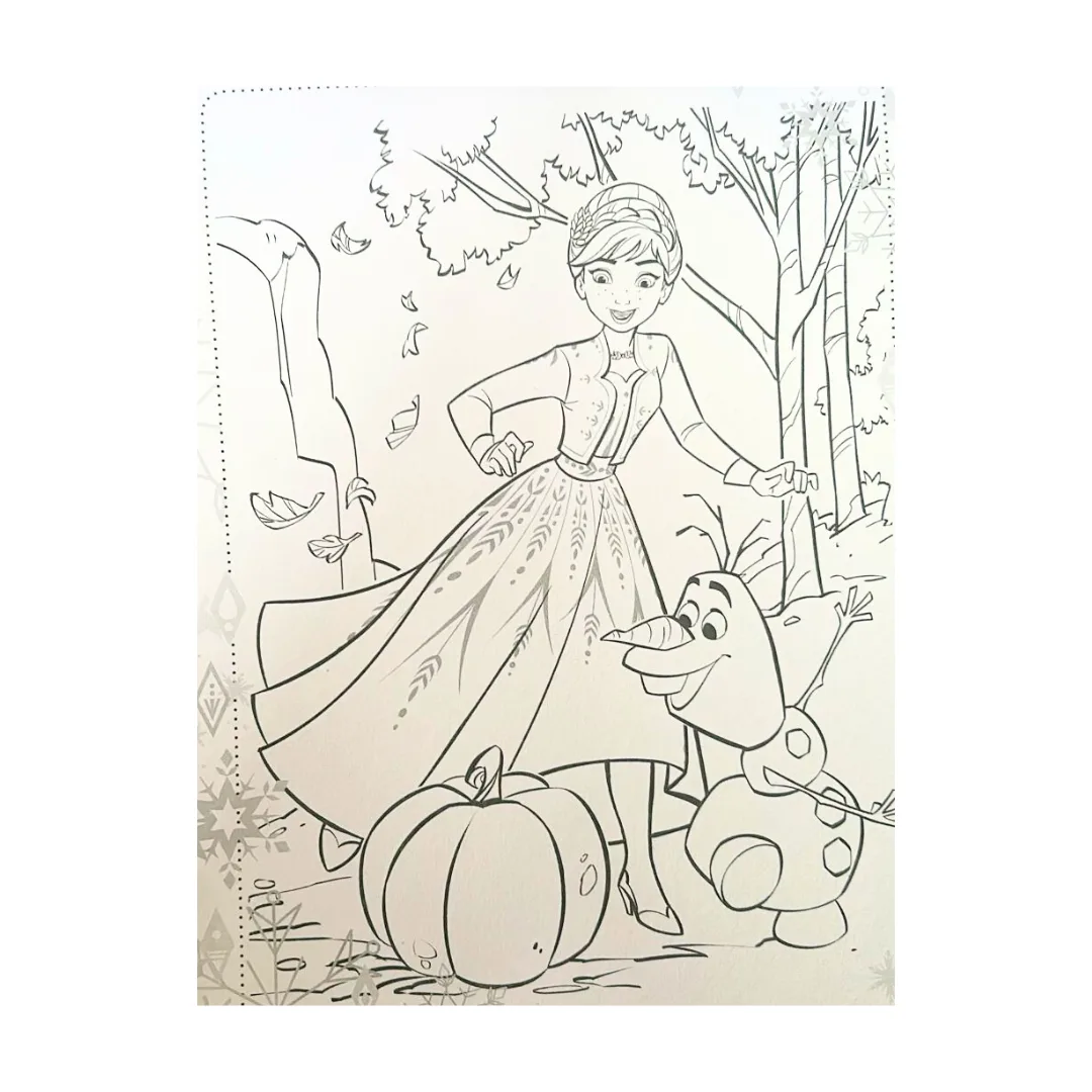 Libro Colorear con Brillantina - Frozen