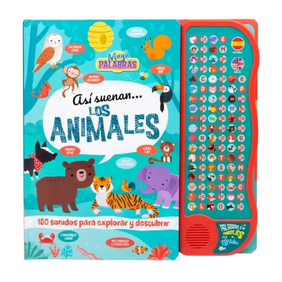 Libro con Sonido Asi suenan los Animales - Español Ingles