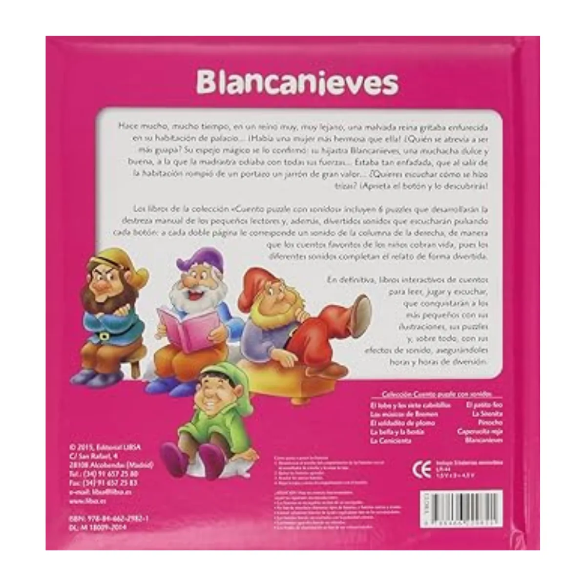 Libro con Sonido y Puzzles 12p - Blancanieves
