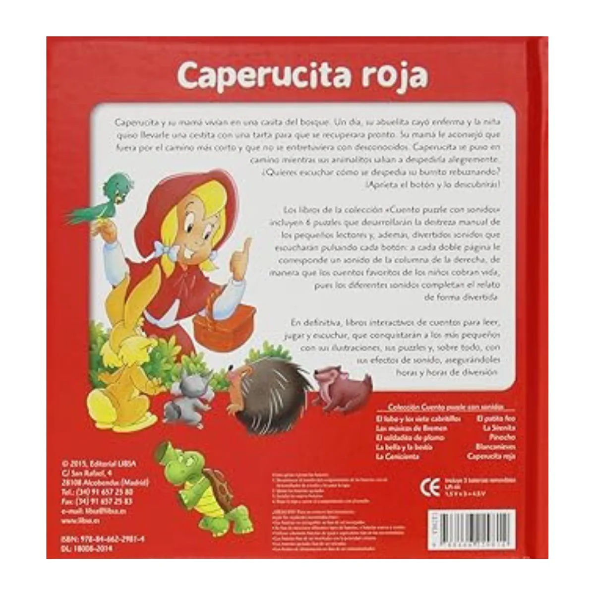 Libro con Sonido y Puzzles 12p - Caperucita Roja