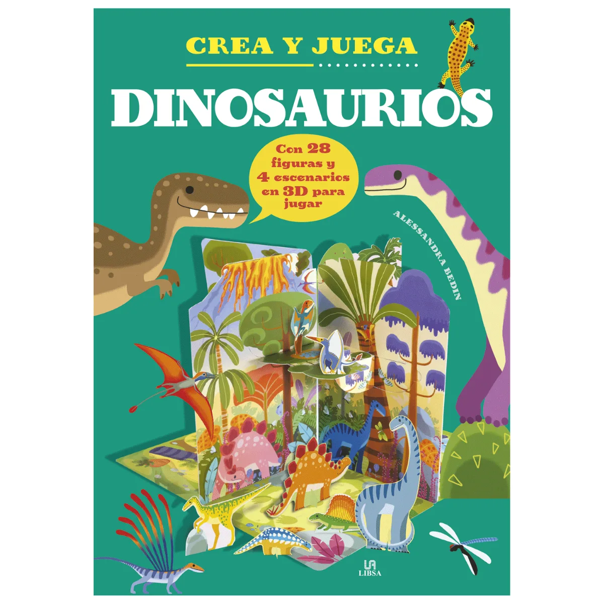 Libro Crea y Juega - Dinosaurios