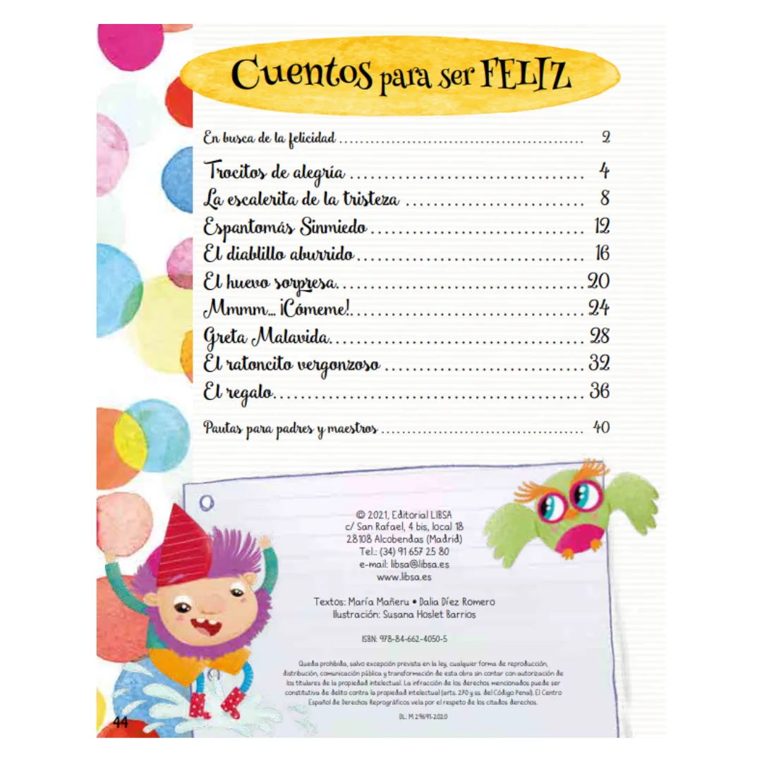 Libro Cuentos para ser Feliz