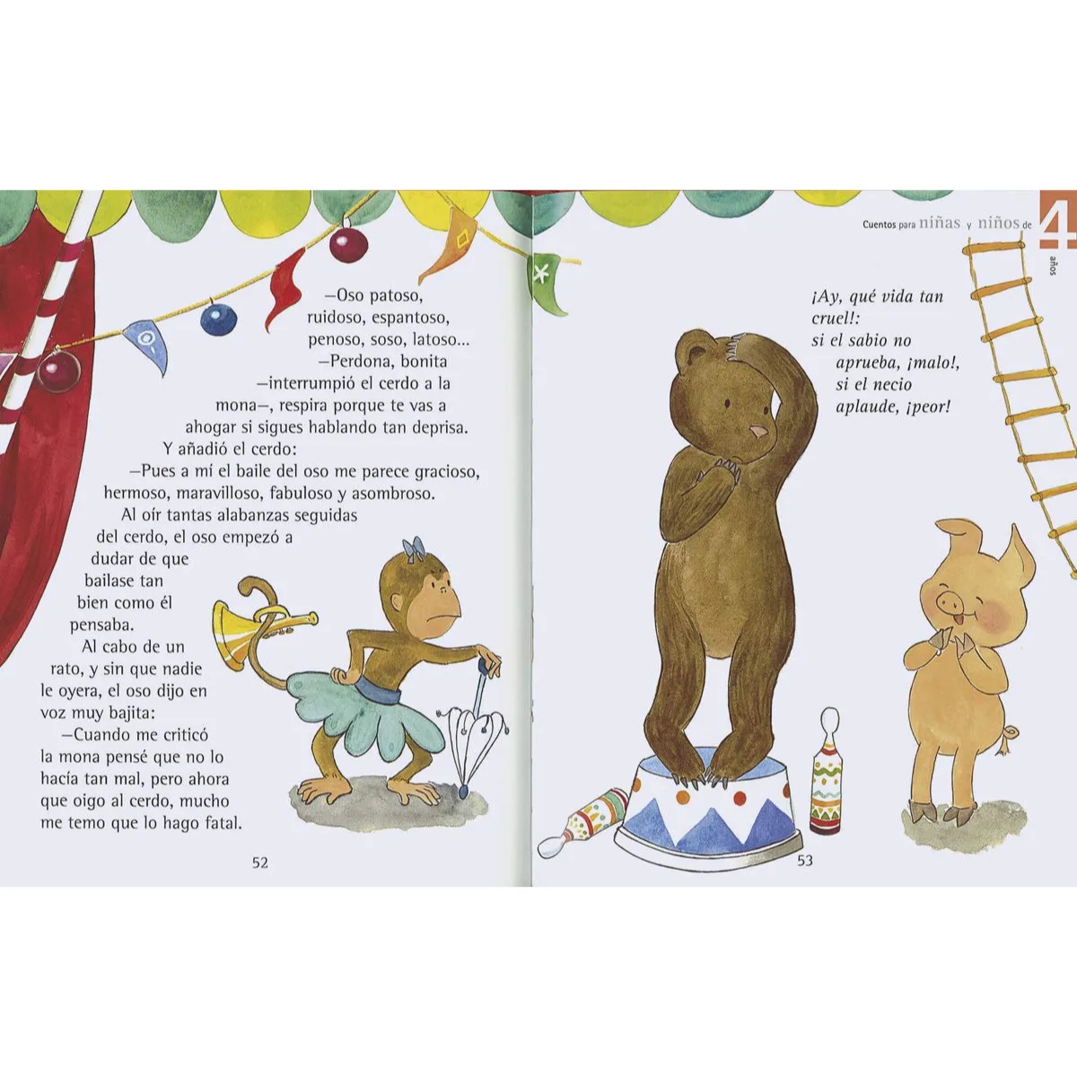Libro Cuentos y Fabulas Inolvidables 4 años