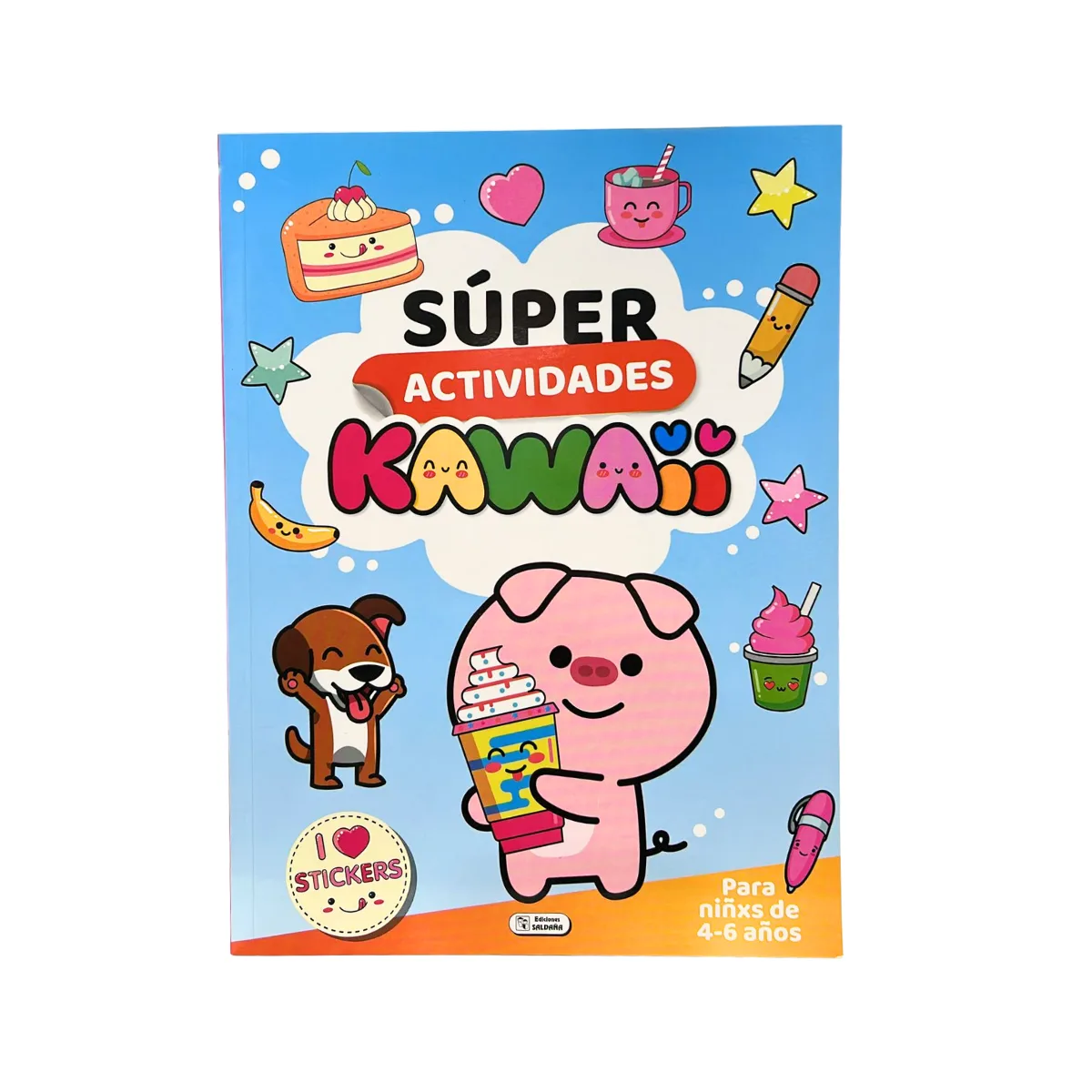 Libro de Actividades con Stickers Kawaii