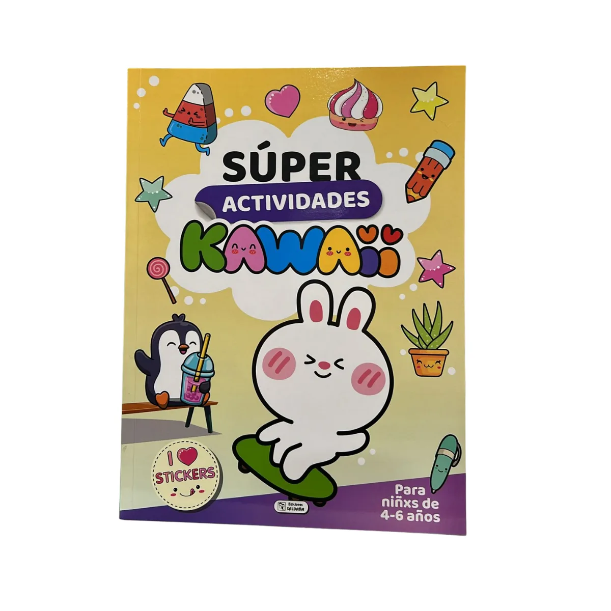 Libro de Actividades con Stickers Kawaii 4