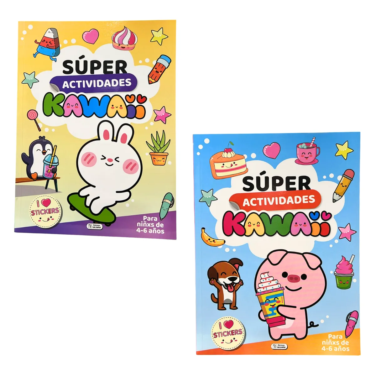 Libro de Actividades con Stickers Kawaii