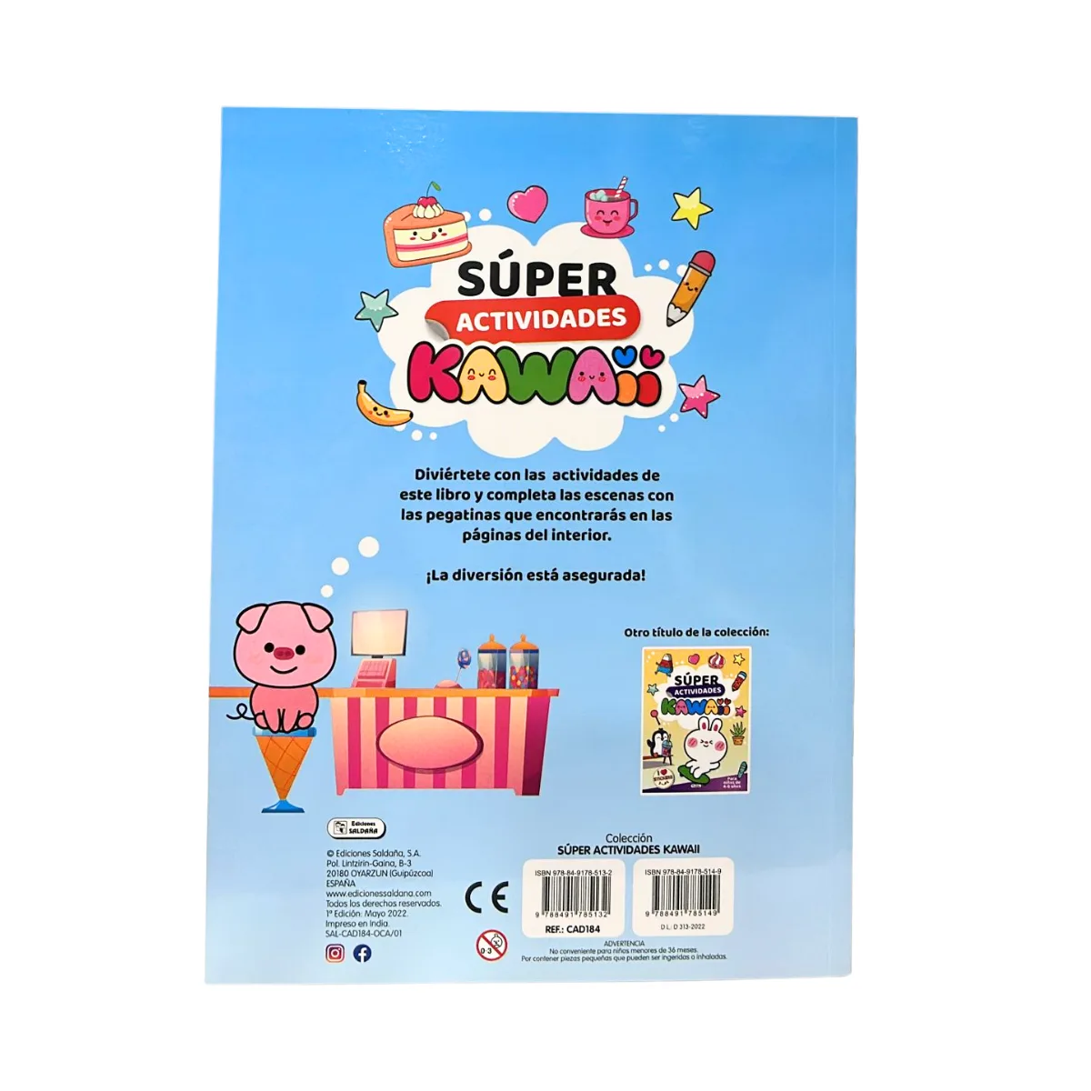 Libro de Actividades con Stickers Kawaii 3