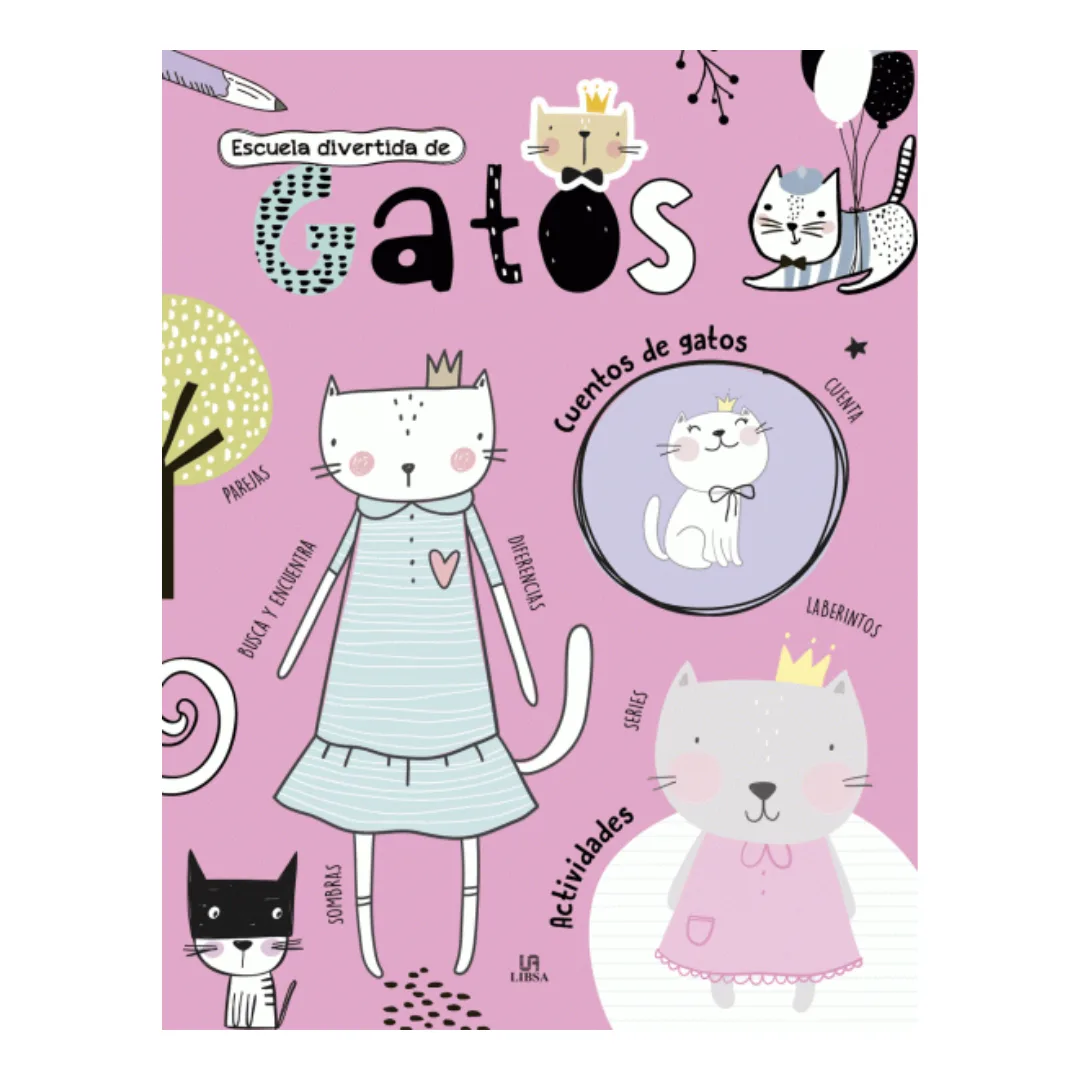 Libro de Actividades - Escuela Divertida de Gatos