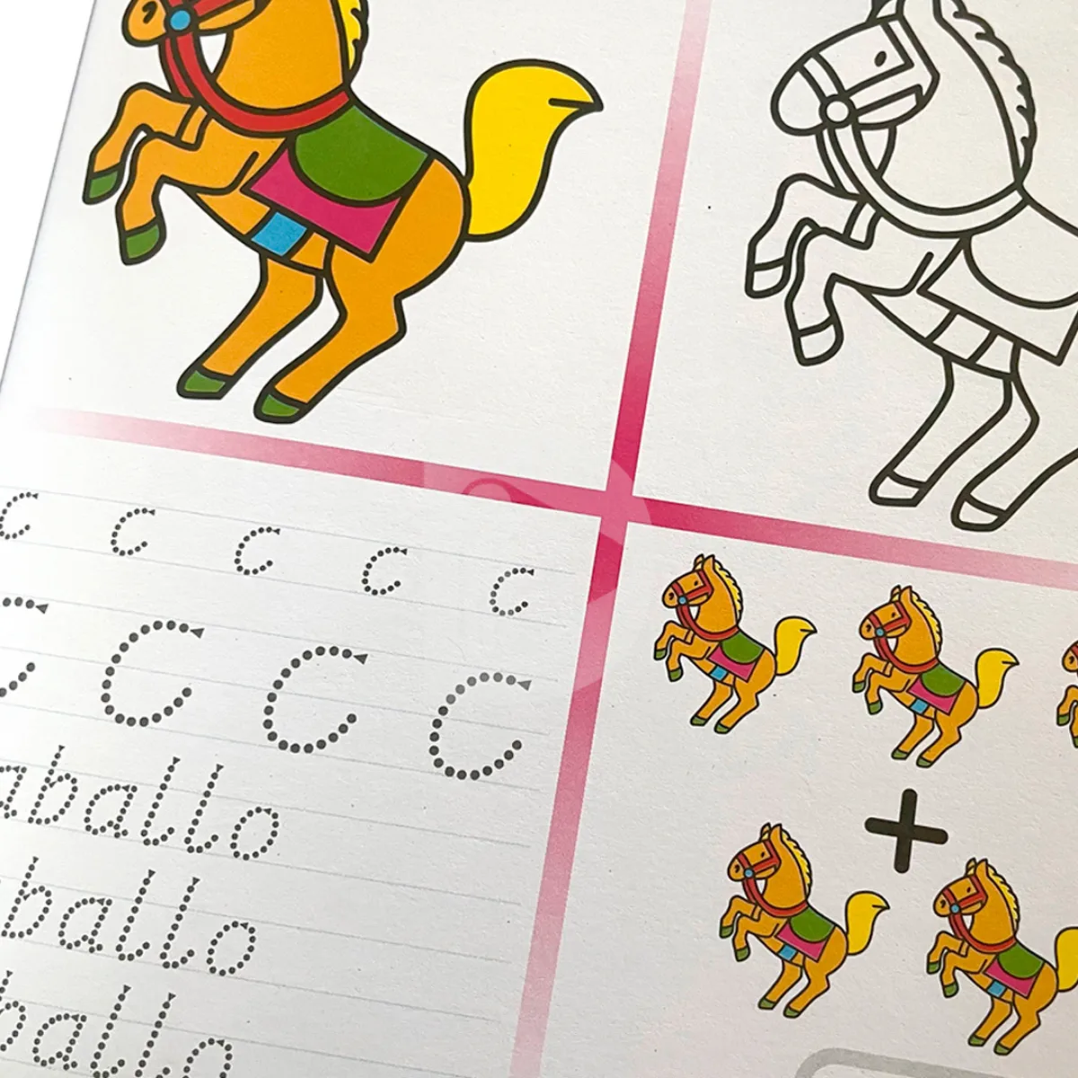 Libro De Actividades Para Aprender A Escribir, Sumar Y Pintar
