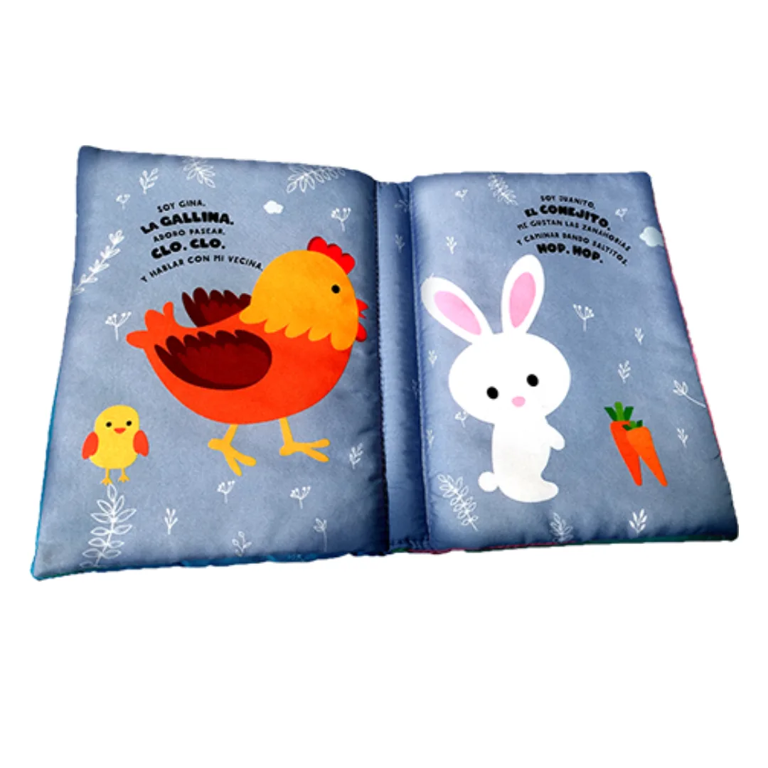 Libro de tela rectangular