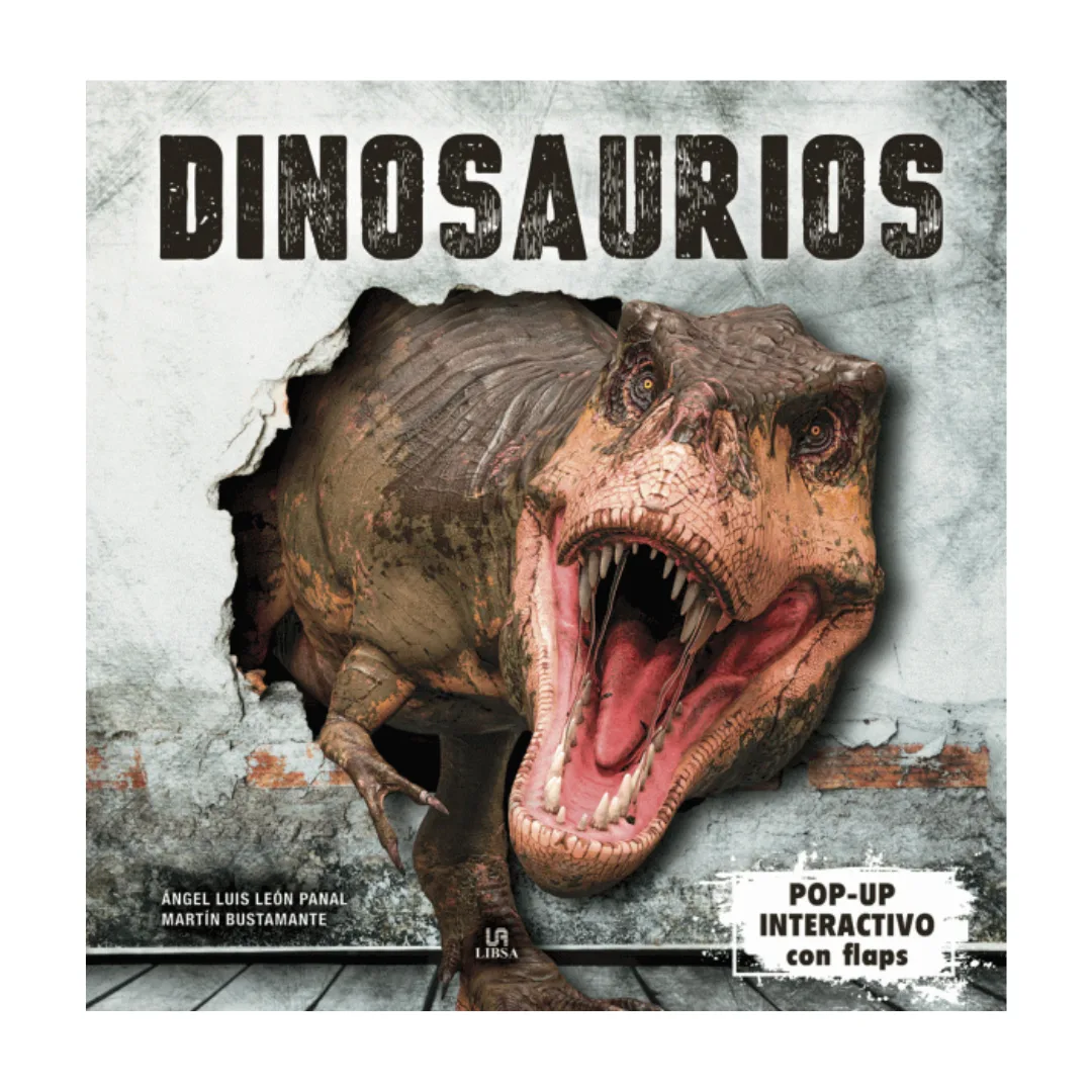 Libro Dinosaurios 3d Pop Up Interactivo Con Flaps - Libsa