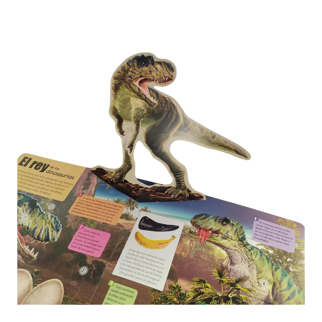 Libro Dinosaurios 3d Pop Up Interactivo Con Flaps - Libsa 2