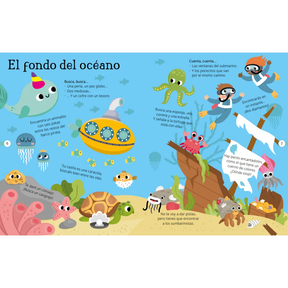 Libro En el Oceano Magico - Busca y Encuentra