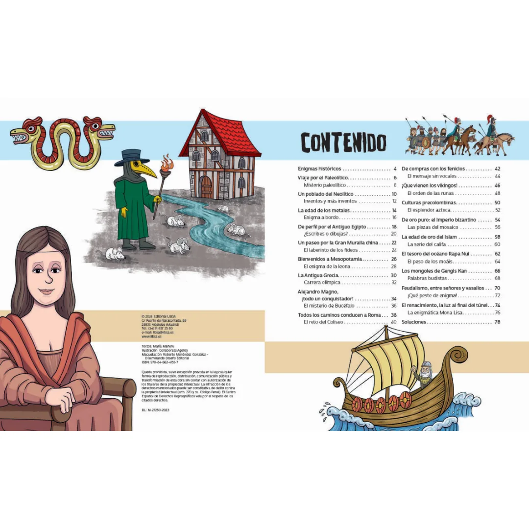 Libro Enigmas para Descubrir Historia Antigua