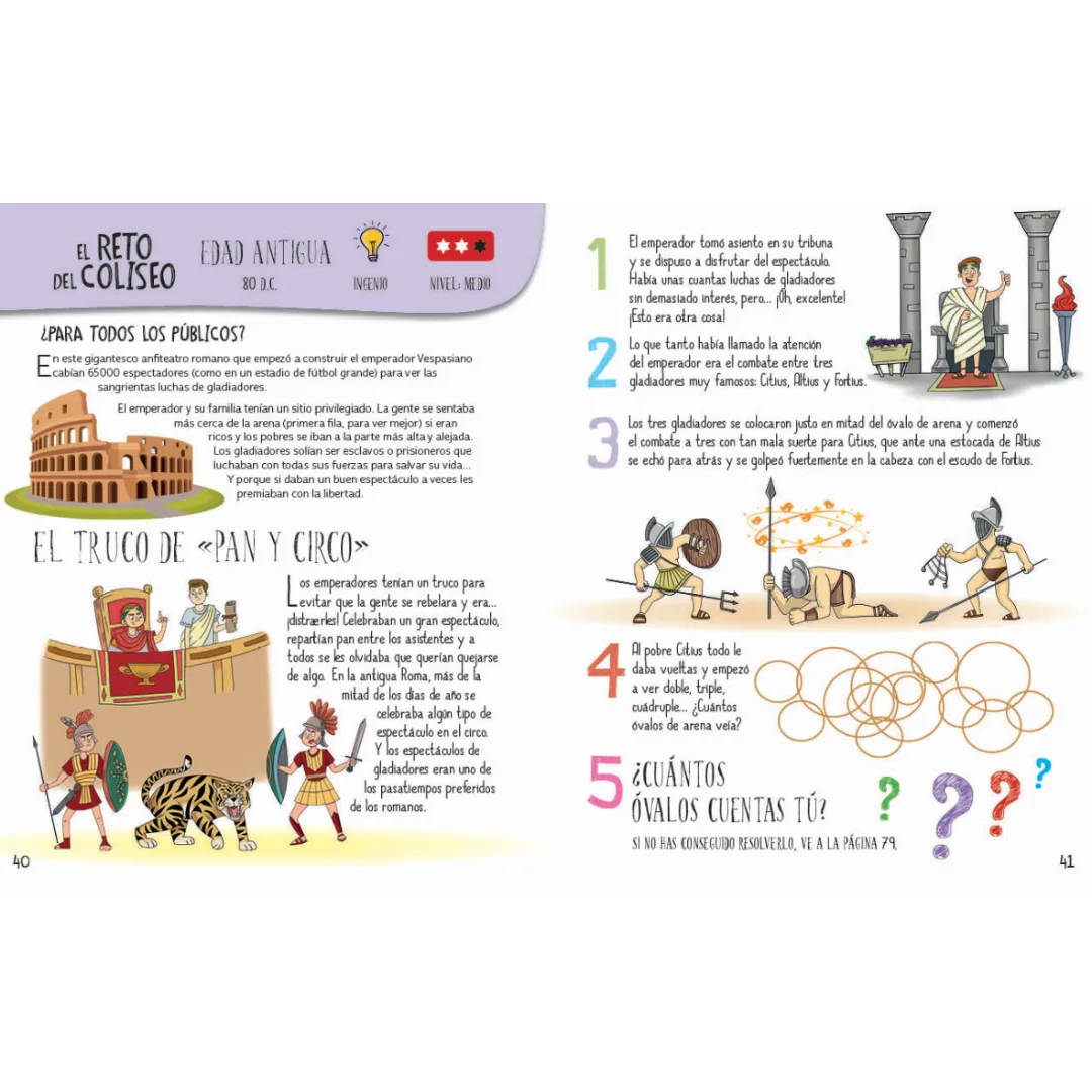 Libro Enigmas para Descubrir Historia Antigua 3