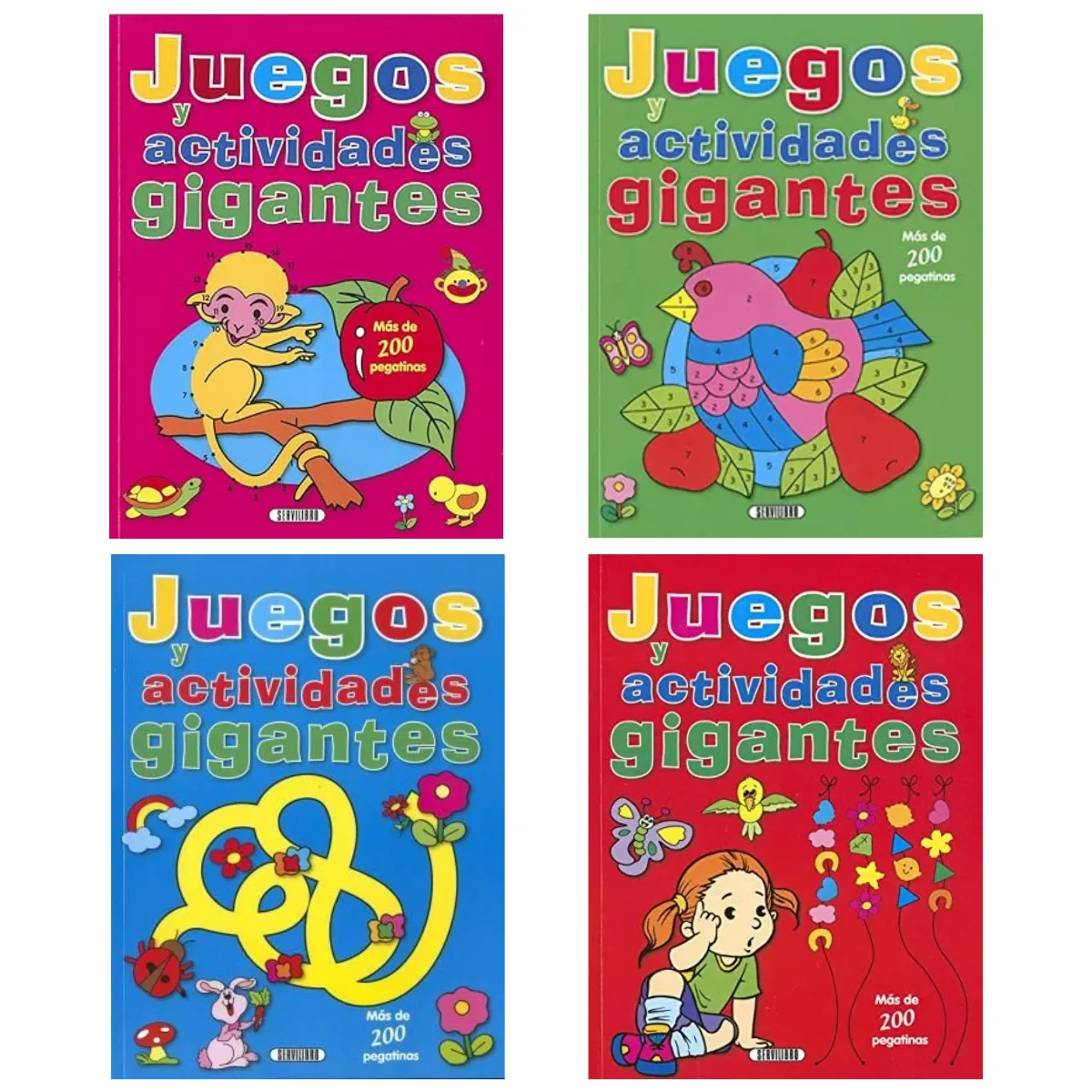 Libro Juegos y Actividades Gigantes con Stickers