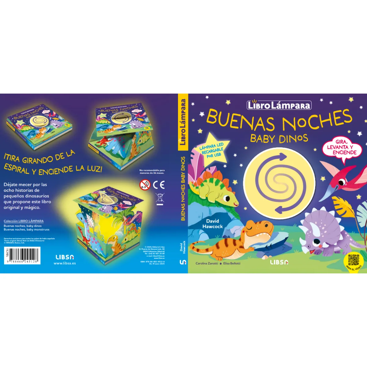 Libro Lampara - Dinosaurios 5