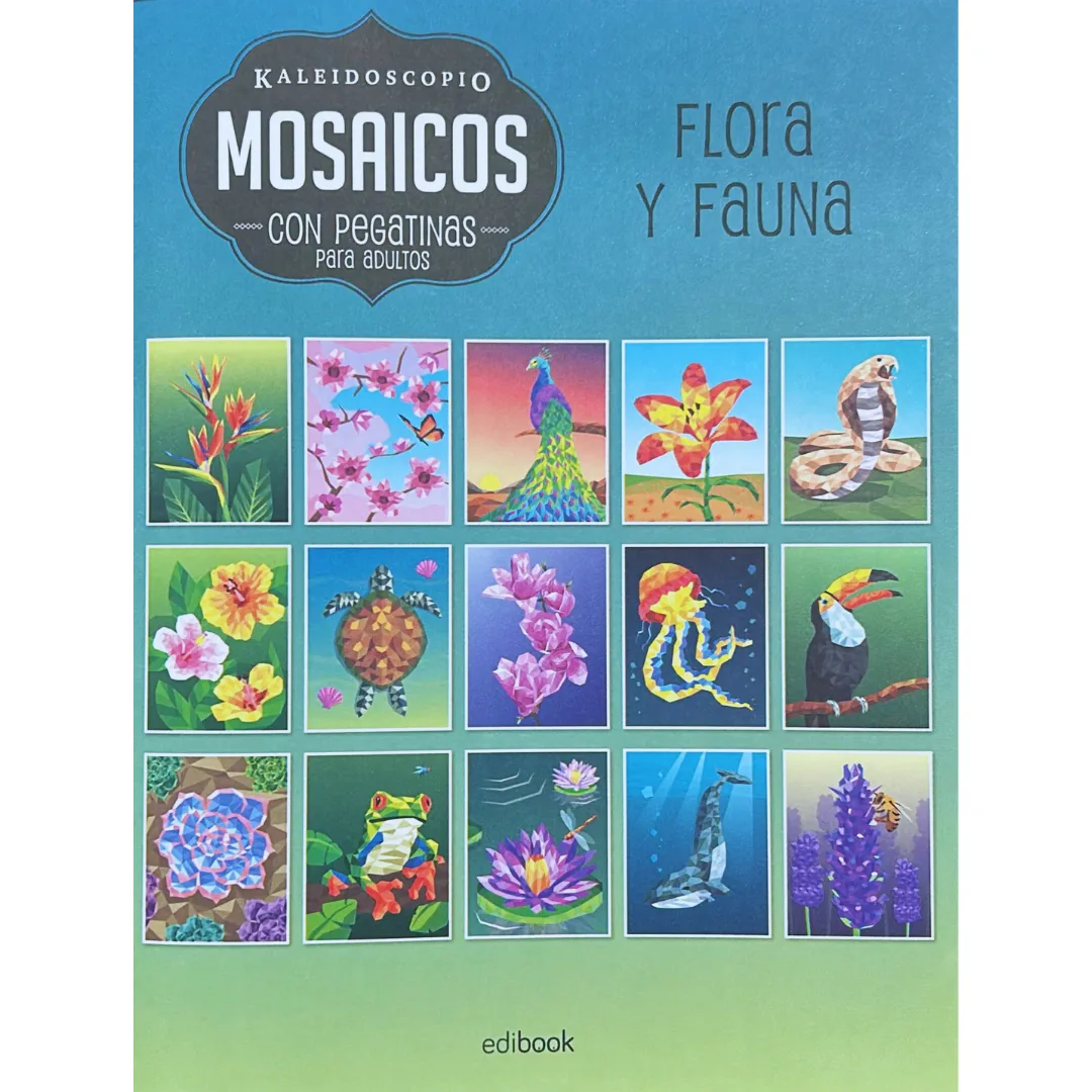 Libro Mosaico con Pegatinas - Flora y Fauna 3
