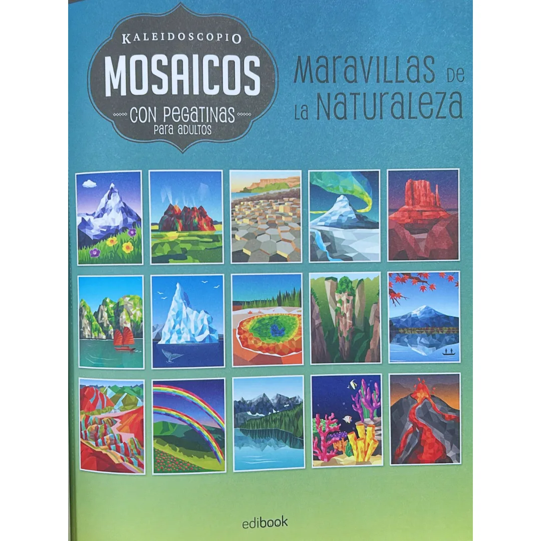 Libro Mosaico con Pegatinas - Maravillas de la Naturaleza 3