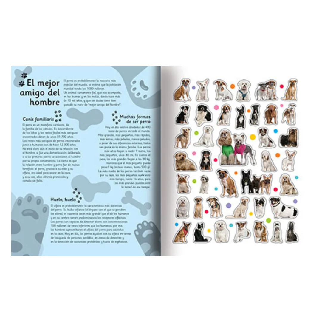 Libro Mundo Animal con Stickers - Perros