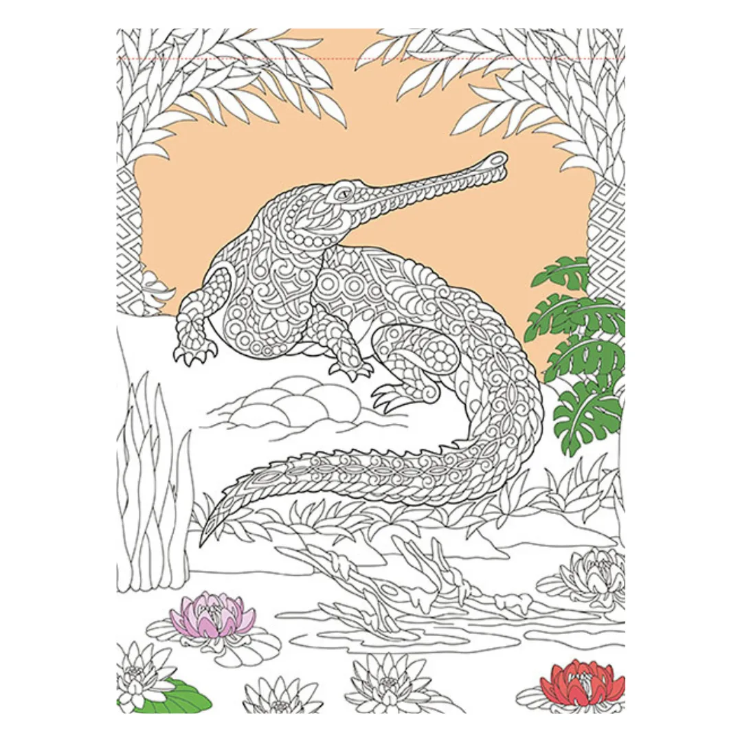Libro para Colorear Animales - Relax Arte Glitter
