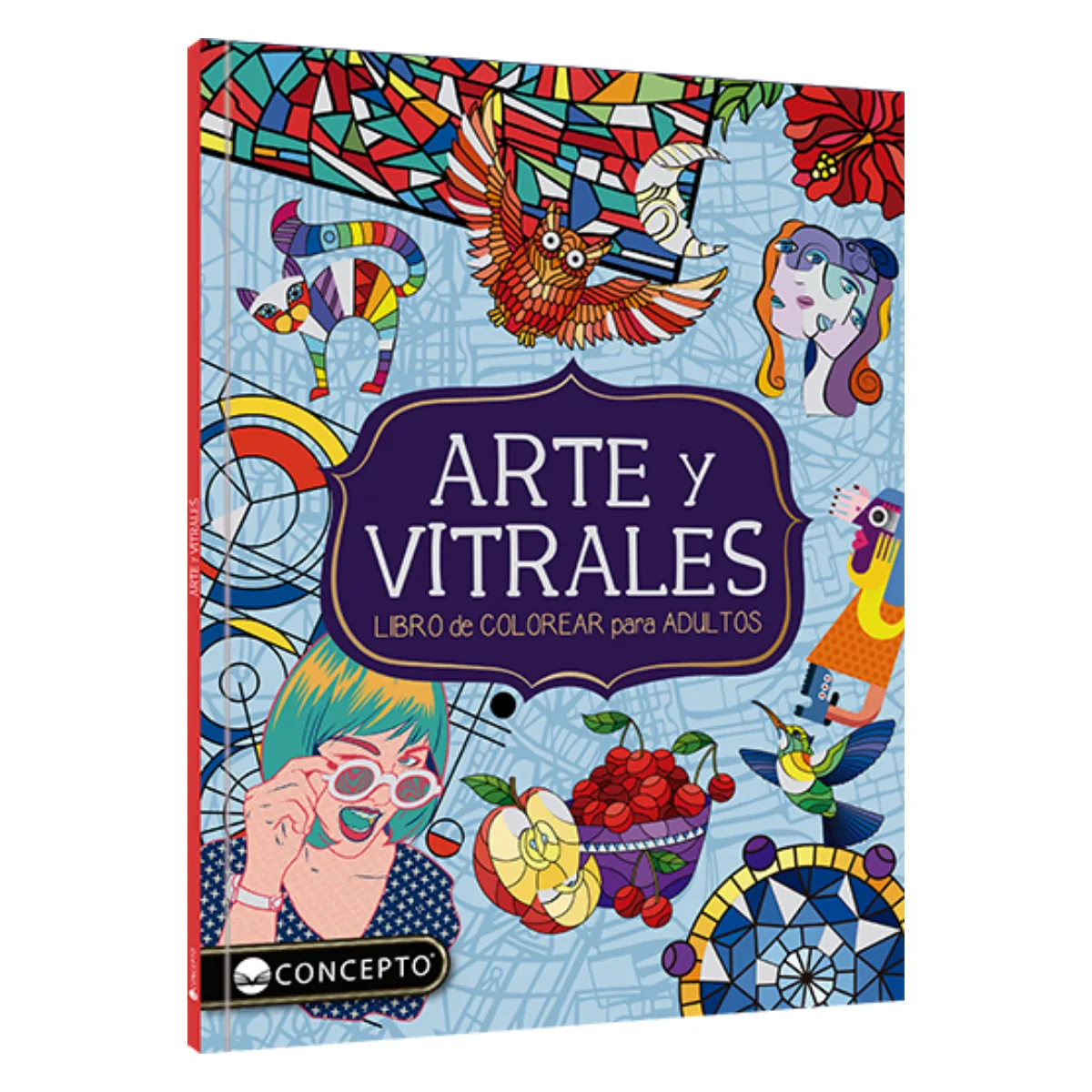 Libro para Colorear Arte y Vitrales
