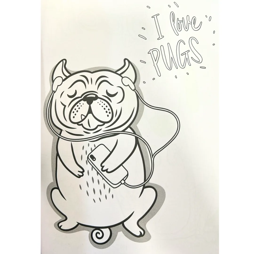 Libro para colorear Divertidos Perritos