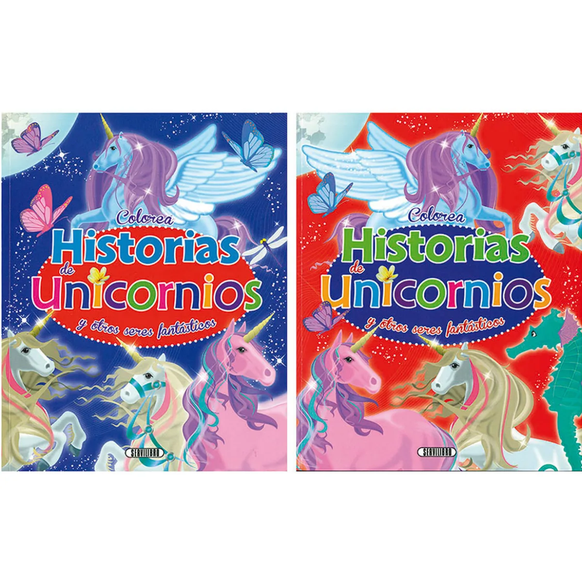 Libro para colorear Historia de Unicornios y otros seres