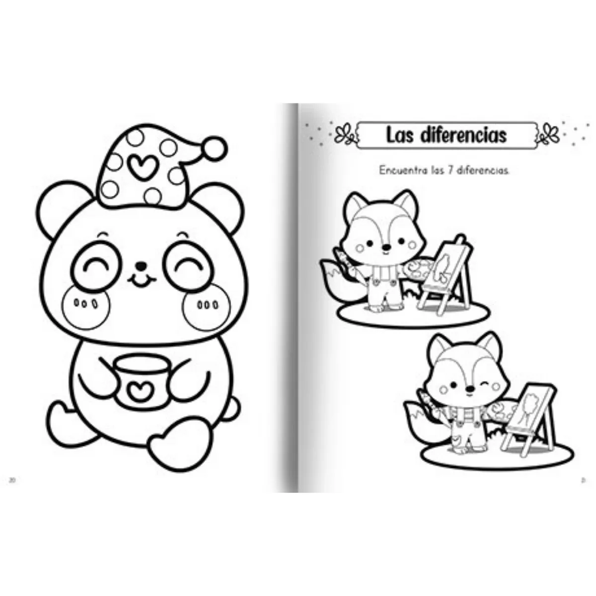 Libro para colorear Tiernos Animalitos