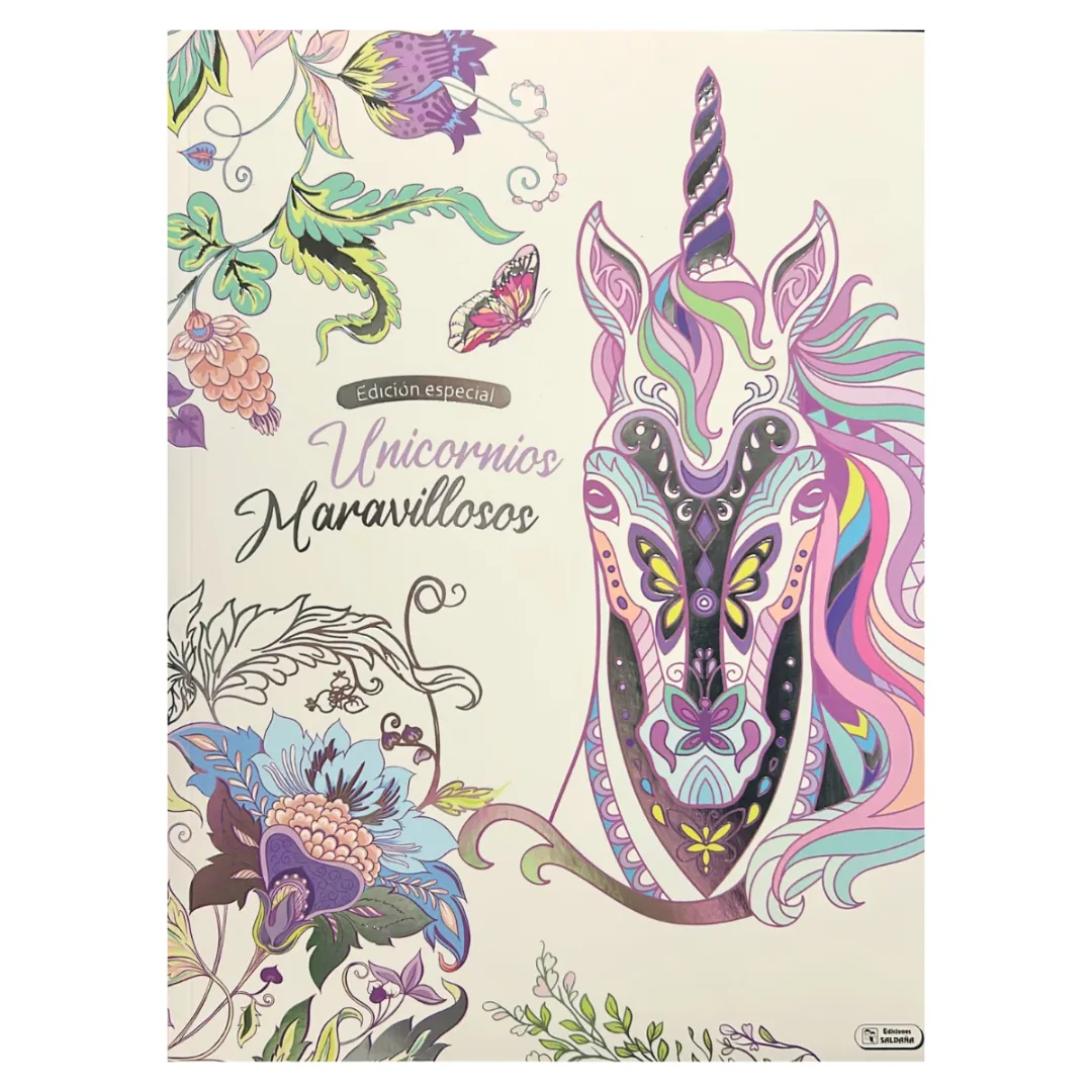 Libro para colorear Unicornios Maravillosos