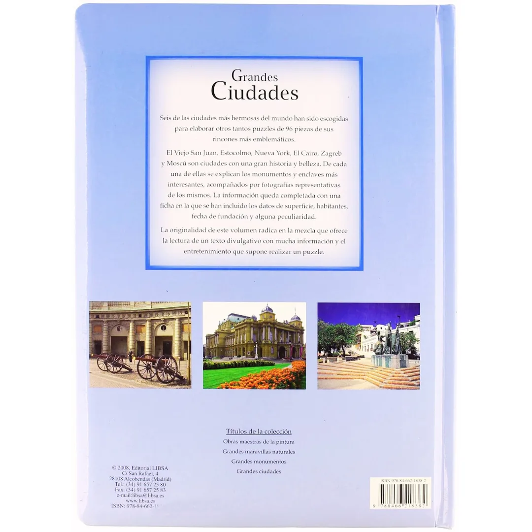 Libro puzzle grandes ciudades