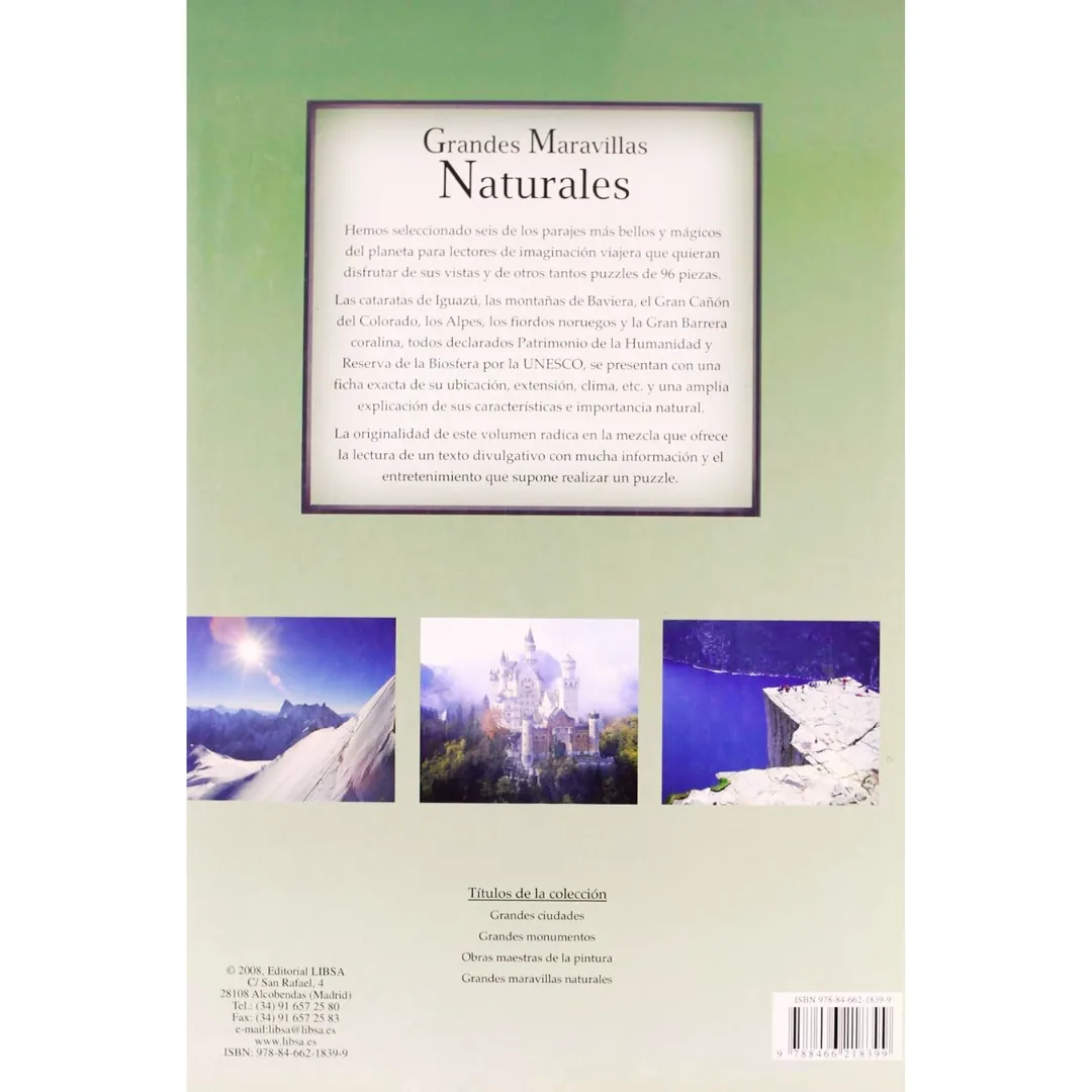 Libro puzzle grandes maravillas
