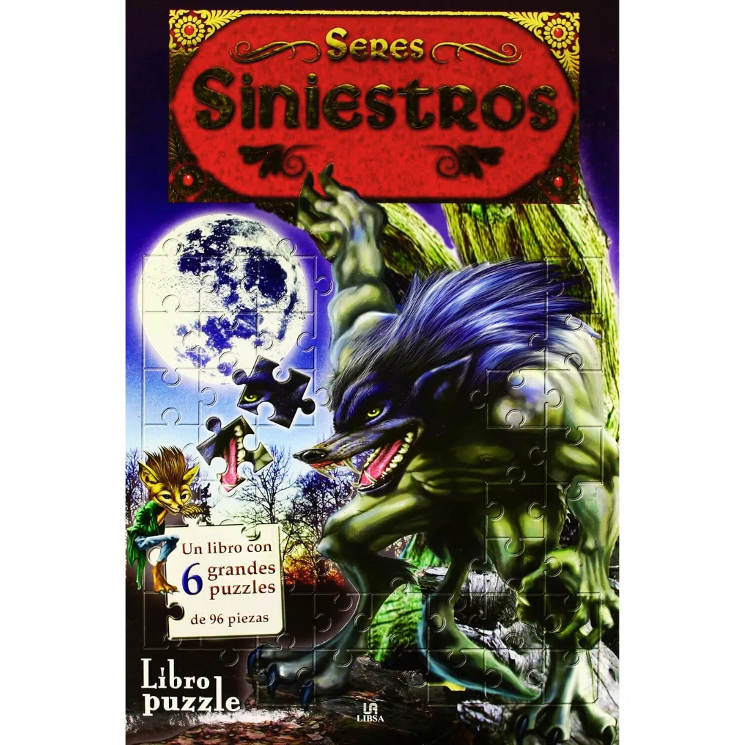 Libro puzzle seres siniestros