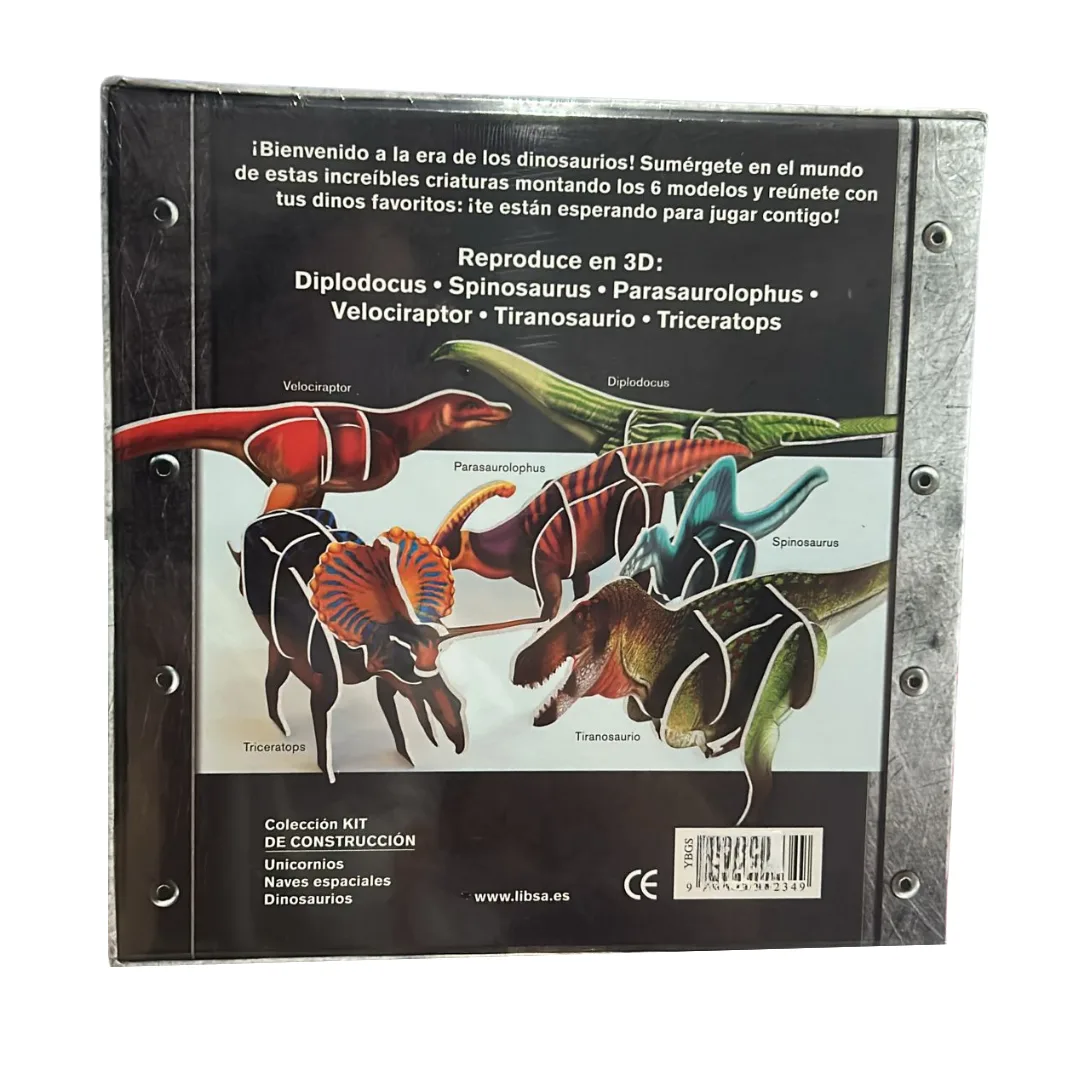 Libro y Kit de Construccion Dinosaurios